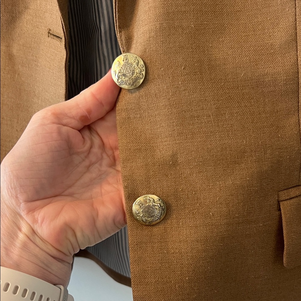 J. Crew Factory Camel Brown Women's Blazer - Picture 3 of 3